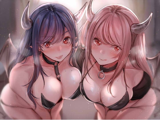 ドスケベ淫魔姉妹のデリバリーサービスのパッケージ画像